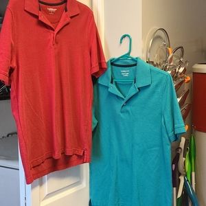 4/$20.   2 Mens Polo style shirts